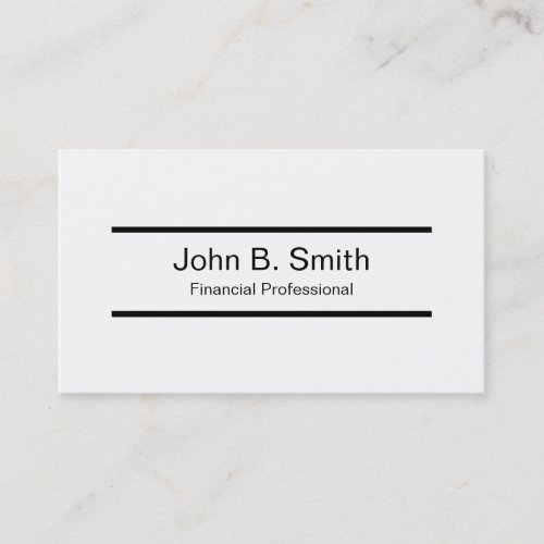 Financial Professional Business Cards