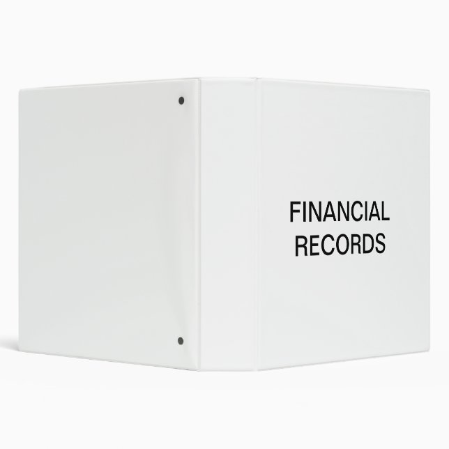 Financial Records Organizer Binder (Background)