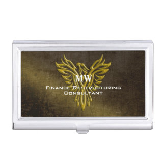 Financial Restructuring Consultant, Phoenix Rising Business Card Case