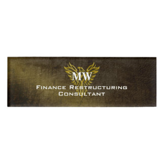 Financial Restructuring Consultant, Phoenix Rising Name Tag
