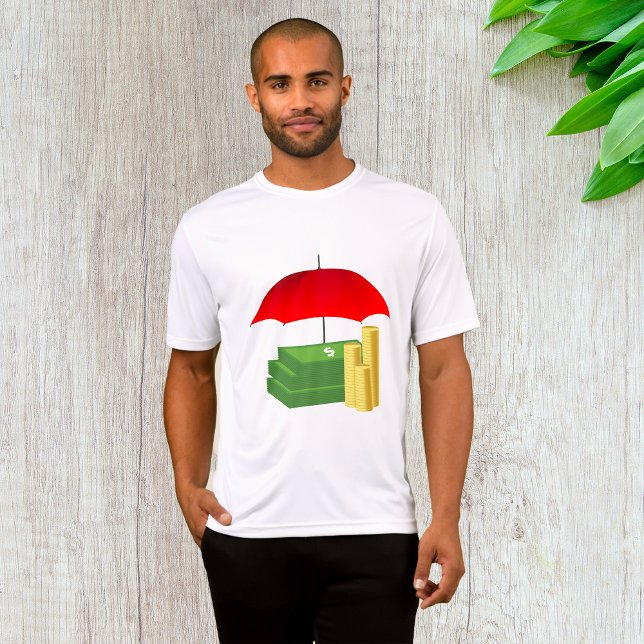Financial Security Protection with Red Umbrella T-Shirt (Creator Uploaded)
