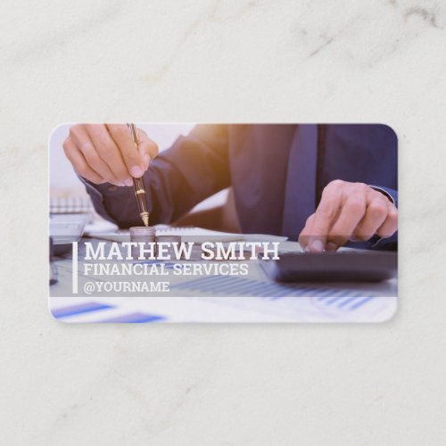 Financial Services Business Card