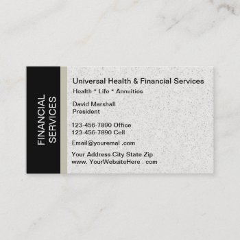 Financial Services Business Card by Luckyturtle at Zazzle