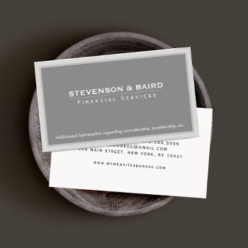 Financial Services Business Card by sm_business_cards at Zazzle