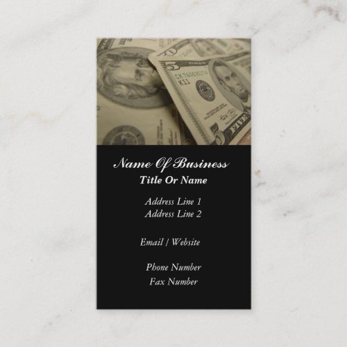 Financial Services Business Card