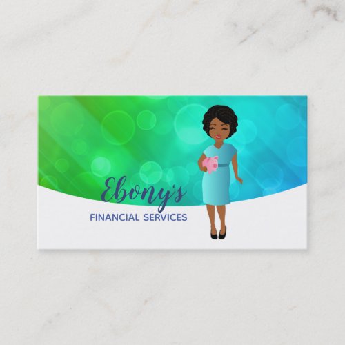 Financial services logo business Cards