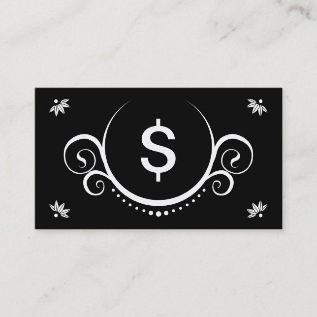 financial sophistications business card (Front)