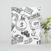 Financial Symbol Doodle Set (Standing Front)