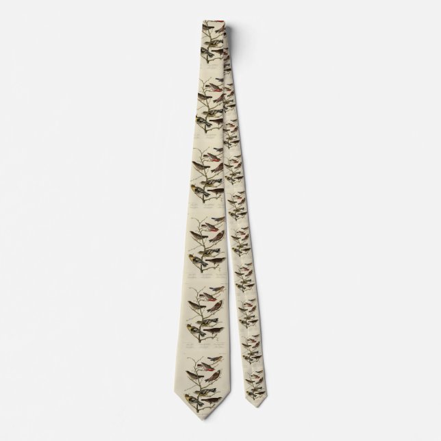Finch, Bunting, Grosbeak, Audubon Birds of America Neck Tie (Front)