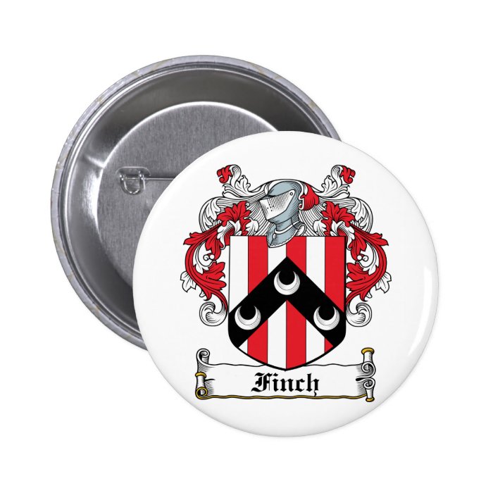 Finch Family Crest Pin