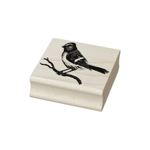 Finch Rubber Stamp