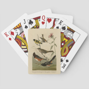 Finch, Towhee, Sparrow, Audubon's Birds of America Poker Cards