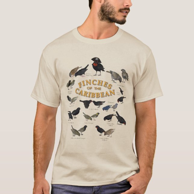 Finches of the Caribbean T-Shirt (Front)