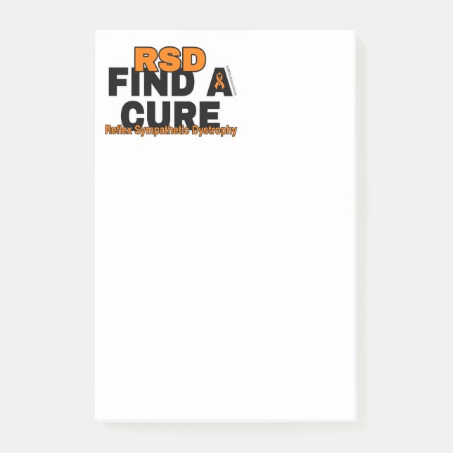 FIND A CURE/BOLD...RSD POST-IT NOTES (Front)