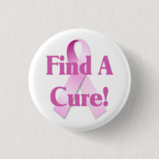 Find A Cure Breast Cancer Button