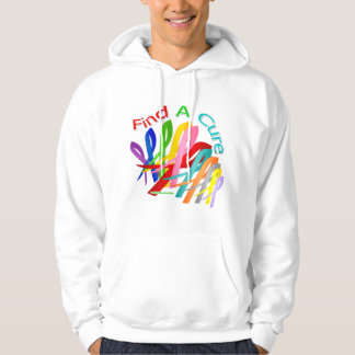Find A Cure Colorful Cancer Ribbons Hoodie