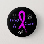 Find A Cure For Breast Cancer Pinback Button at Zazzle