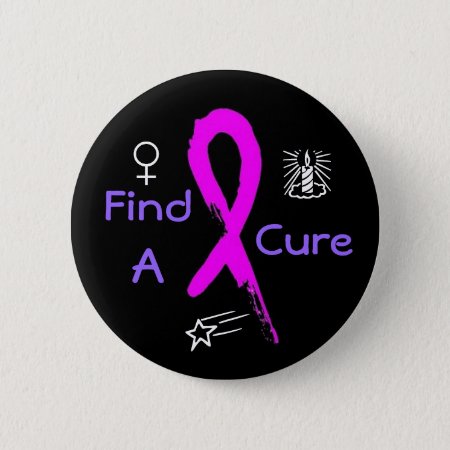 Find A Cure For Breast Cancer Pinback Button