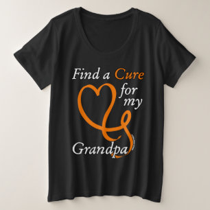 Find a Cure/Heart/Grandpa...RSD/CRPS Plus Size T-Shirt