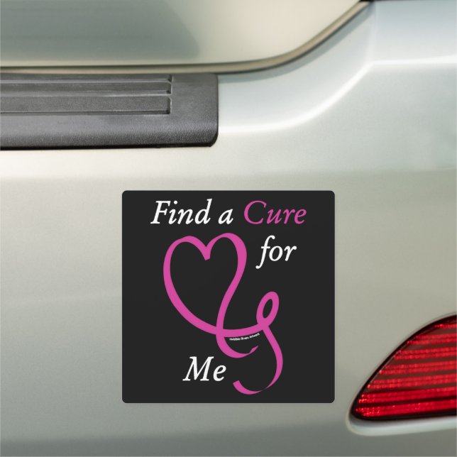Find a Cure/Heart/Me...Breast Cancer Car Magnet (In Situ)