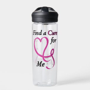 Find a Cure/Heart/Me...Breast Cancer Water Bottle