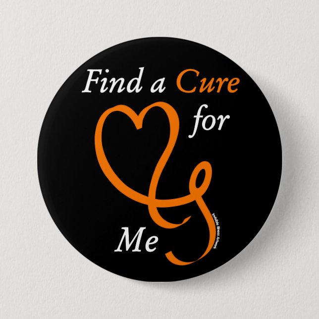 Find a Cure/Heart/Me...RSD/CRPS Button (Front)
