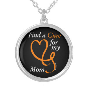 Find a Cure/Heart/Mom...RSD/CRPS Silver Plated Necklace