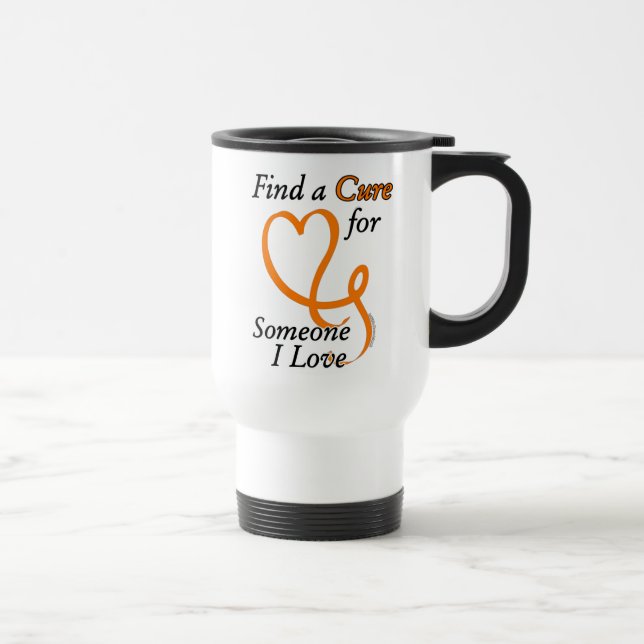 Find A Cure/Heart/Someone I Love...RSD/CRPS Travel Mug (Right)