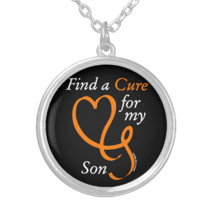 Find a Cure/Heart/Son...RSD/CRPS Silver Plated Necklace