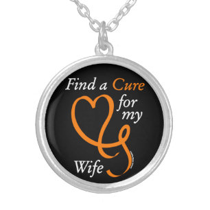 Find a Cure/Heart/Wife...RSD/CRPS Silver Plated Necklace