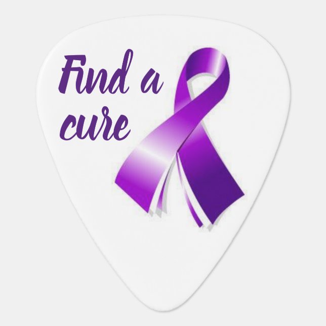 Find a Cure Lupus Warrior Guitar Pick (Front)