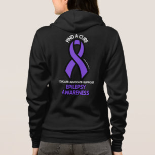 Find a Cure Ribbon...Epilepsy Hoodie