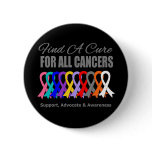 Find a Cure Ribbons For All Cancers Button