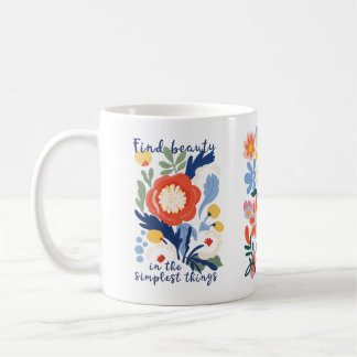 Find Beauty Floral Mug
