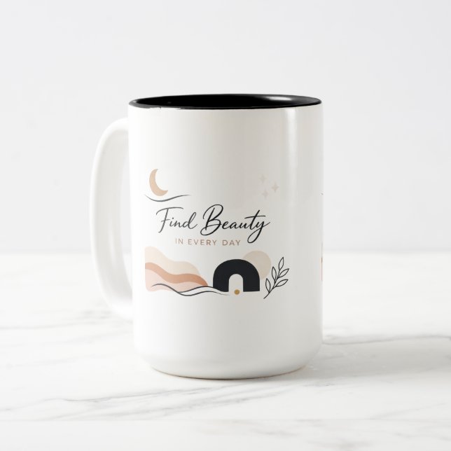 Find Beauty in Every Day gift Coffee Mug  (Front Left)