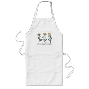 Find Beauty In The Small Things Daisy Wildflower Long Apron