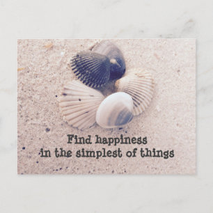 Find happiness postcard