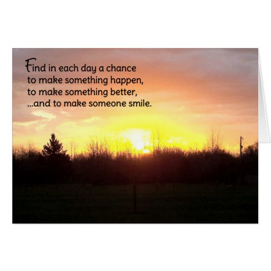 Find in each day a chance... cards (Front Horizontal)