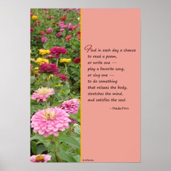Find In Each Day A Chance... Poster by inFinnite at Zazzle