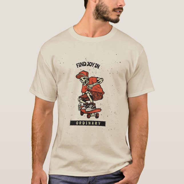 Find Joy In Ordinary Typography  T-Shirt (Front)