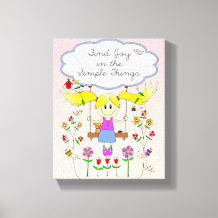 Find Joy in Simple Things Canvas Print