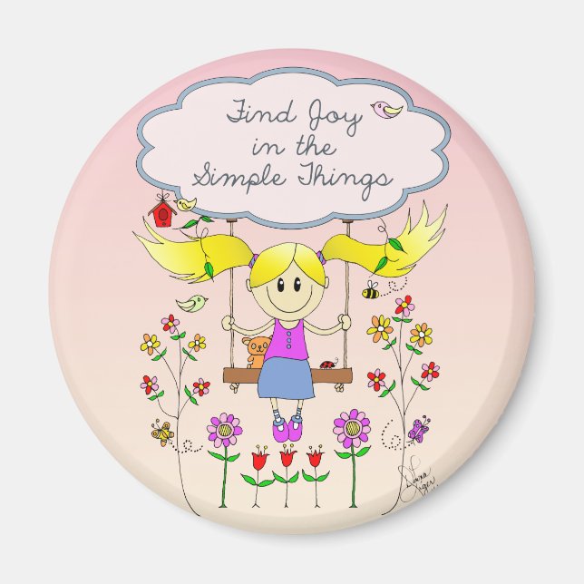 Find Joy in Simple Things Magnet (Front)