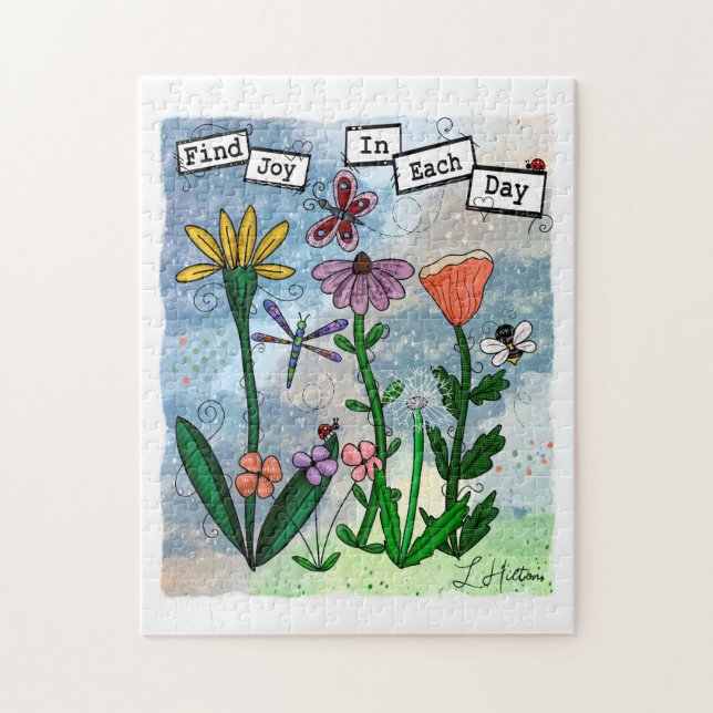 Find Joy in the Day | Art Card Jigsaw Puzzle (Vertical)