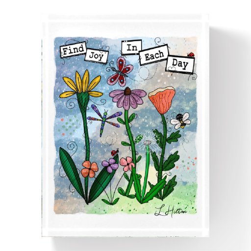 Find Joy in the Day | Art   Paperweight