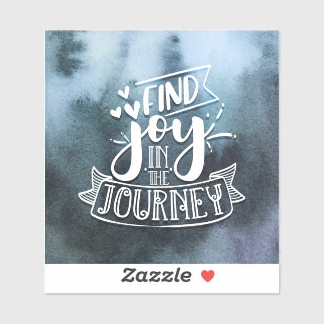 Find Joy In The Journey Custom-Cut Vinyl Sticker (Sheet)