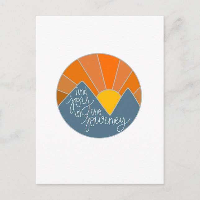 Find Joy in the Journey Postcard (Front)