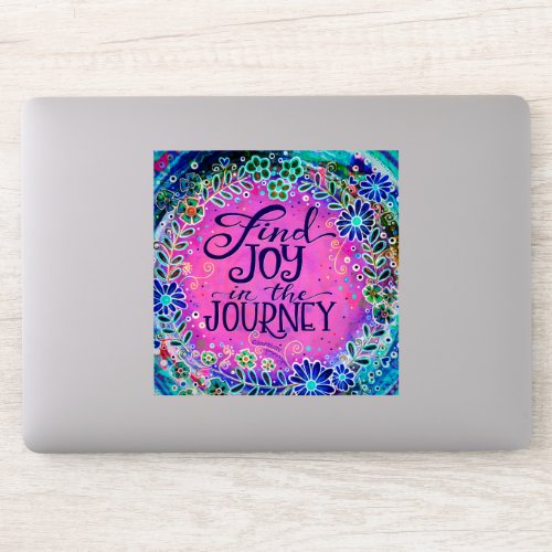 Find Joy in the Journey Pretty Pink Inspirivity Sticker