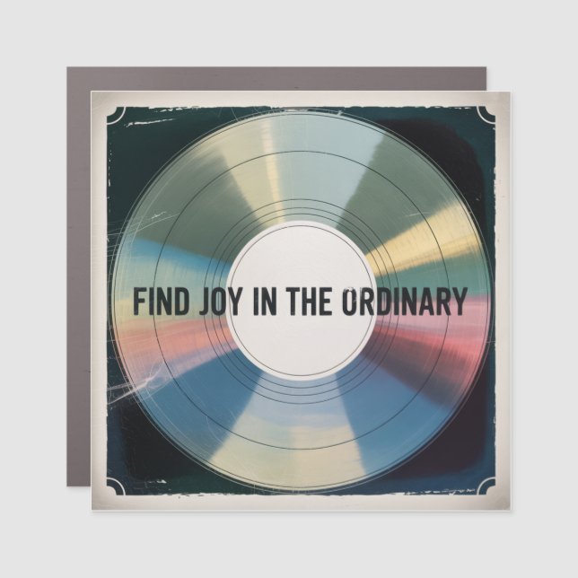 Find Joy In The Ordinary Car Magnet (Front)