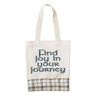 Find joy in your journey zazzle HEART tote bag