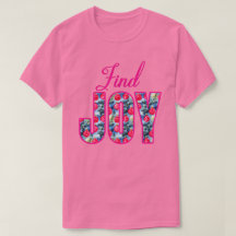 Find JOY Word Art in Fuchsia Pink and Teal Green